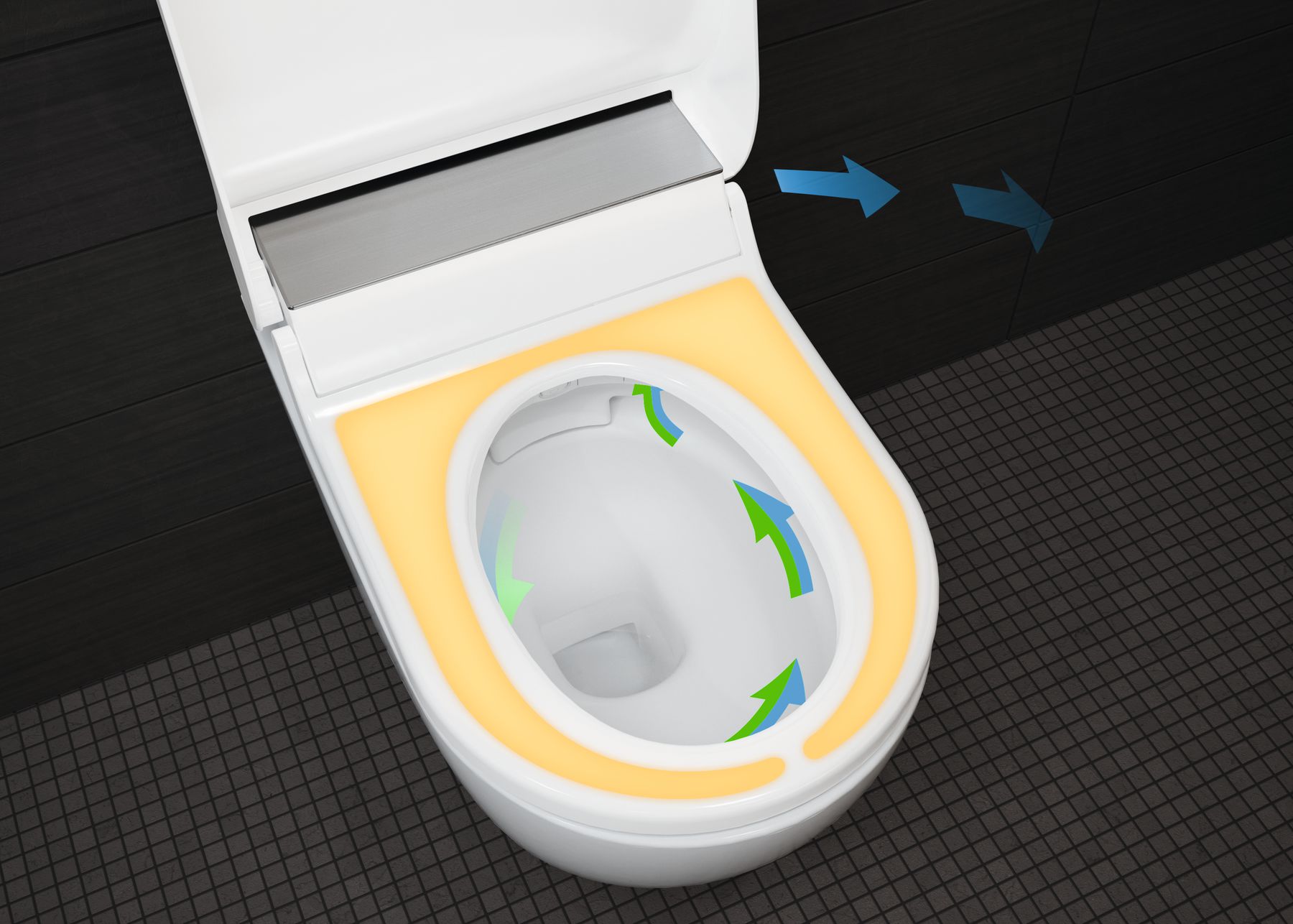 Toaleta Geberit AquaClean Tuma má i vyhřívané sedátko.